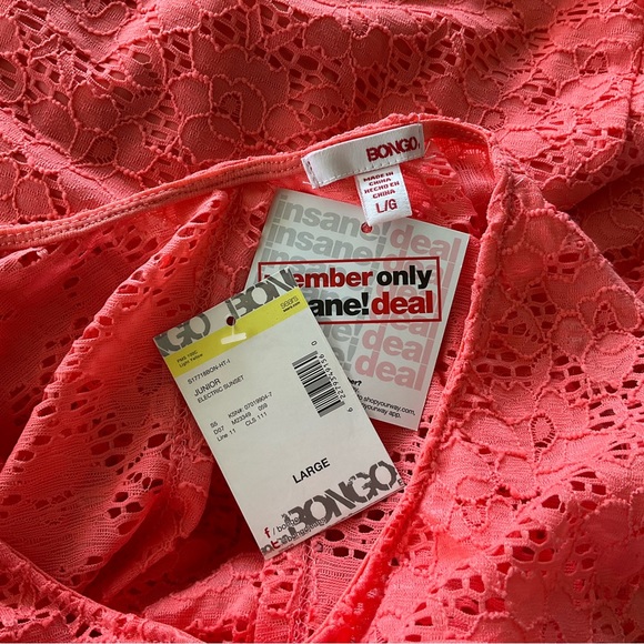 Bongo Coral Pink Dress NWOT ZB - Picture 6 of 6